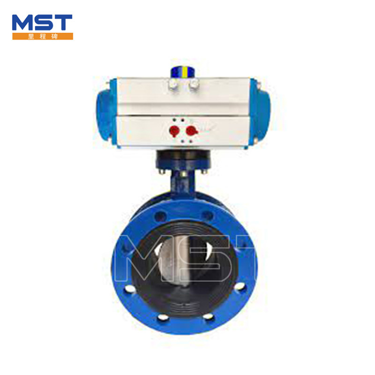 Pneumatisk aktuator Flange Butterfly Valve